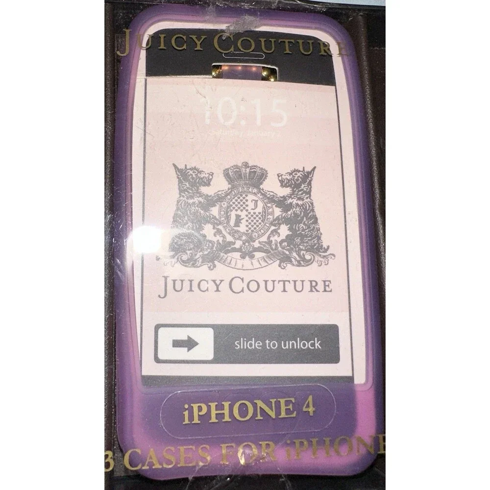 Juicy Couture iPhone 4 Silicone Cases – Lot of 2 (Original Packaging)